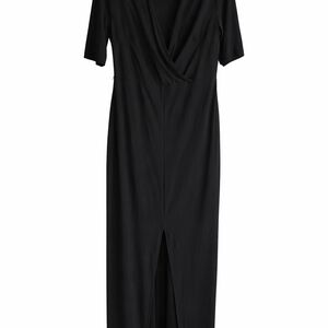Alloy Elegant Black Midi Dress